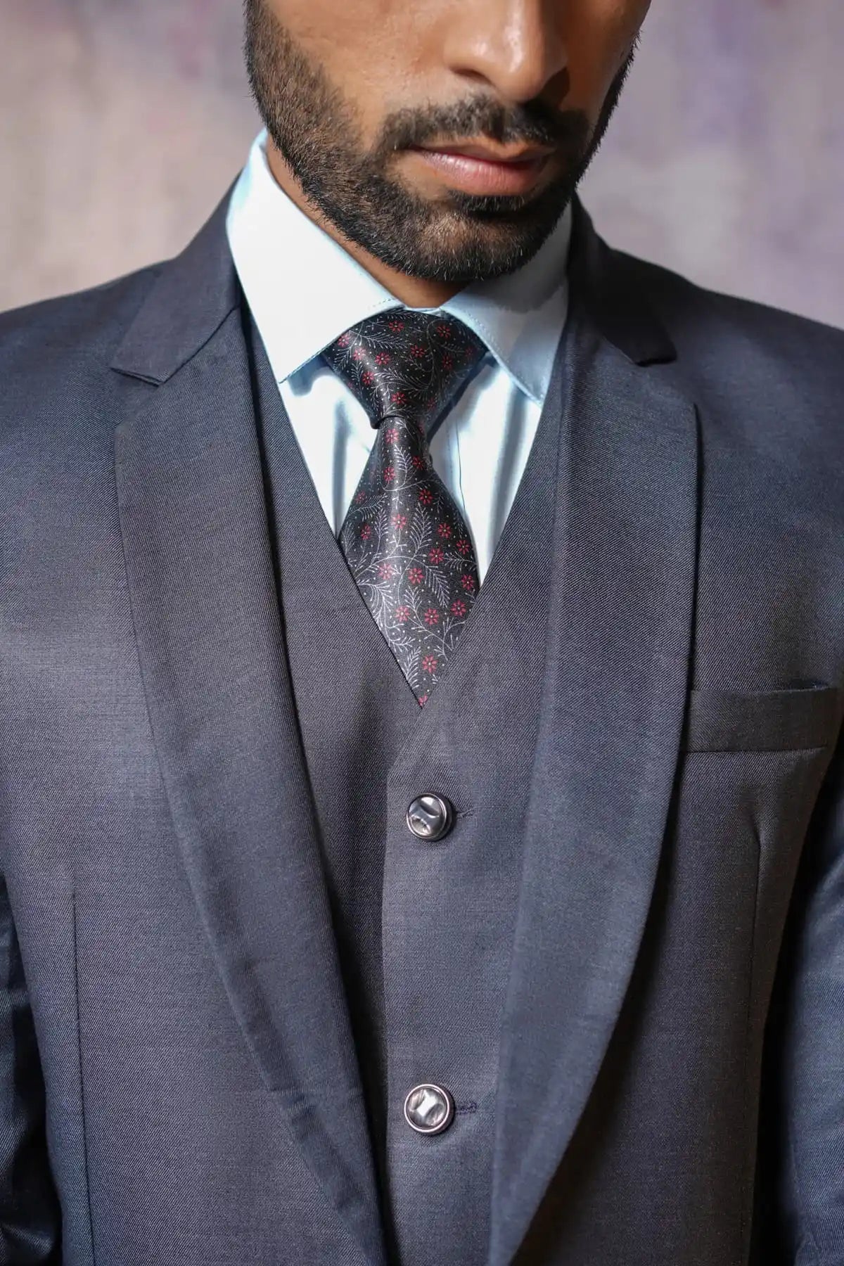 Classic Blue Three-Piece Suit, 3-PC Suit - Kavarsa