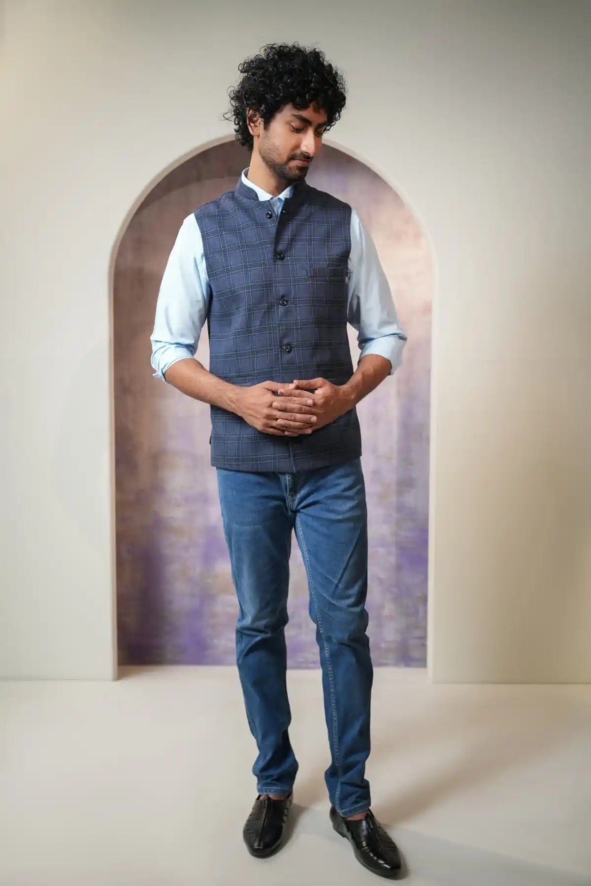 Classic Nehru Jacket, Formal Nehru Jacket - Kavarsa