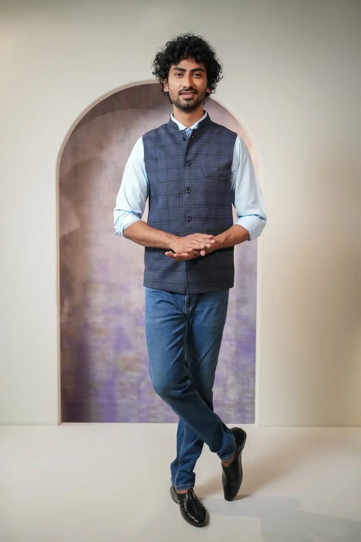 Classic Nehru Jacket, Formal Nehru Jacket - Kavarsa