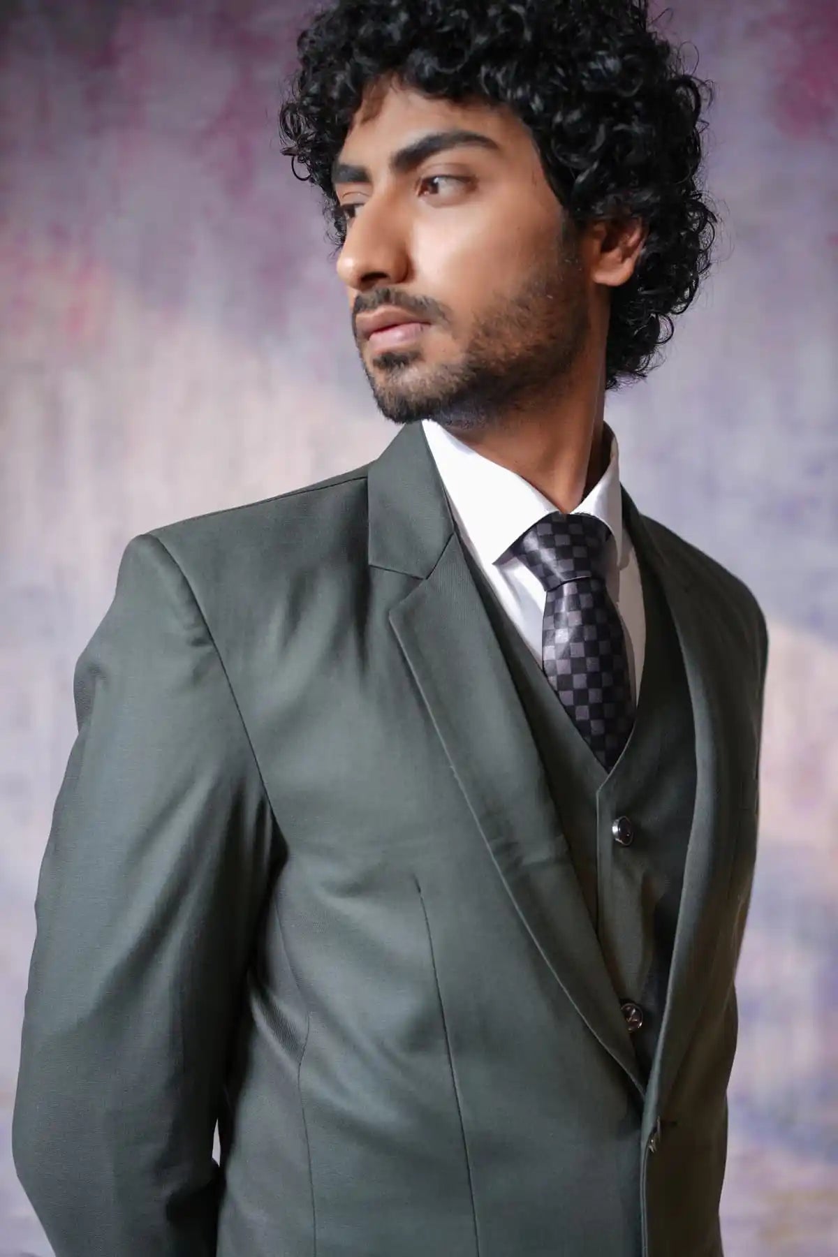 Emerald Elegance Three-Piece Suit, 3-PC Suit - Kavarsa