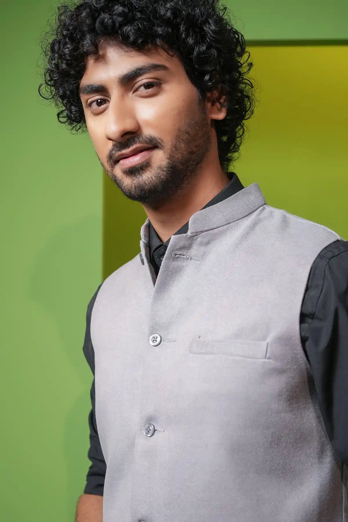 Light Gray Nehru Jacket, Formal Nehru Jacket - Kavarsa