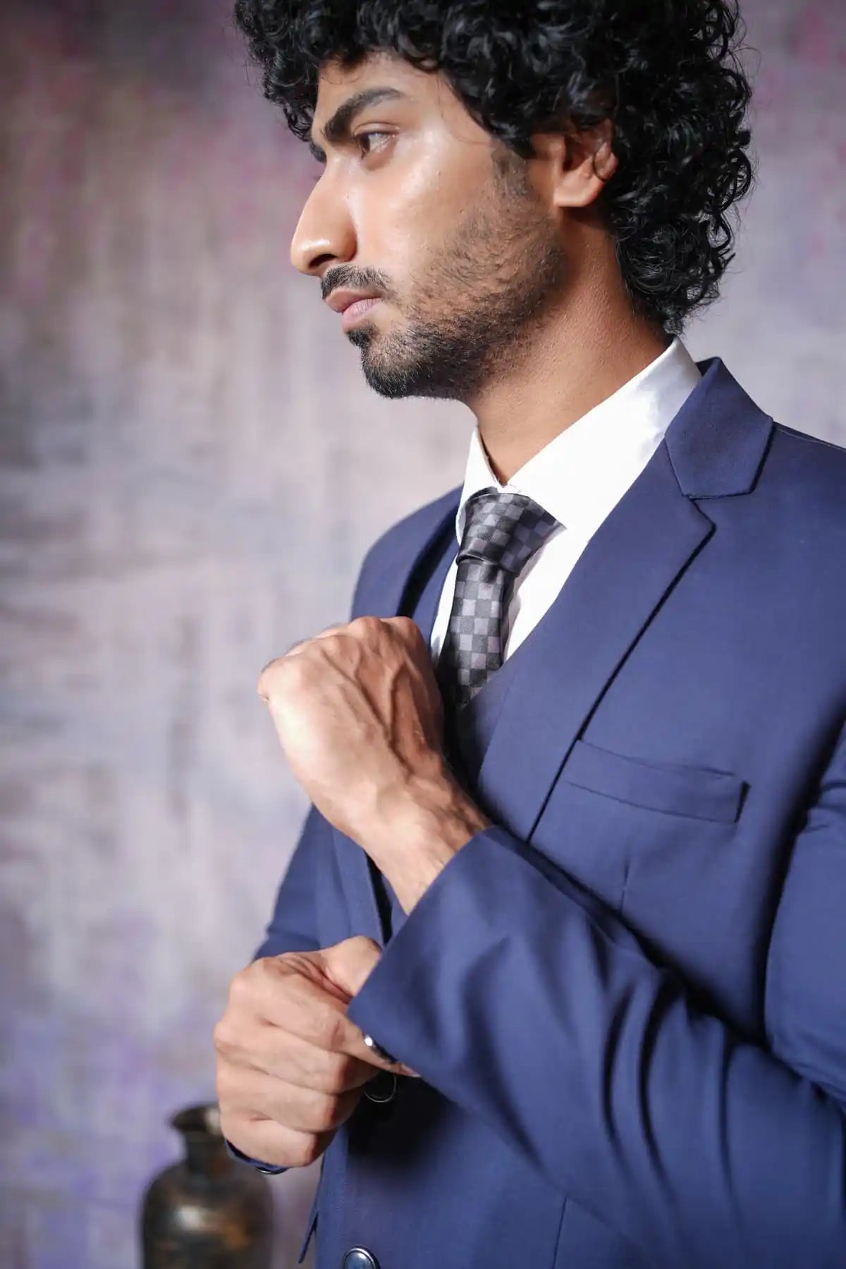 Royal Blue Three-Piece Suit,3-PC Suit - Kavarsa