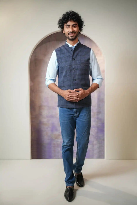 Classic Nehru Jacket, Formal Nehru Jacket - Kavarsa